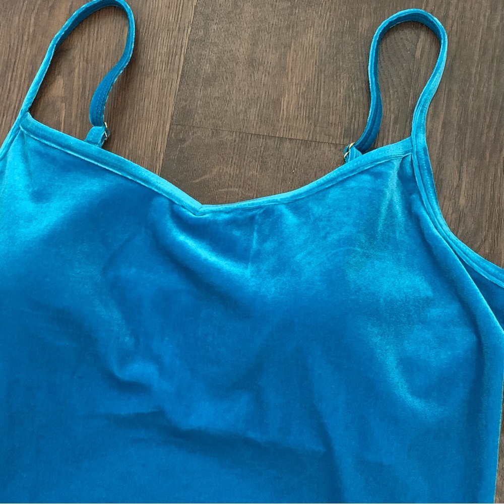 Lilly Pulitzer Cassis Bra Tank UPF 50+ Teal Bay - Picture 2 of 9